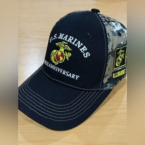 Embroidered 250th Anniversary Retro Baseball Cap, U.S.Marines 250th Anniversary
